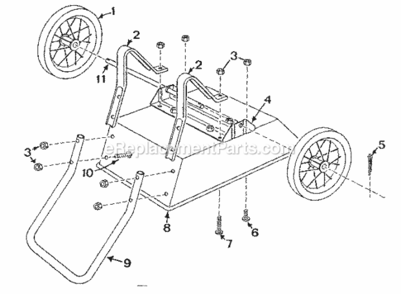 Part Location Diagram of 86-1 Craftsman Body