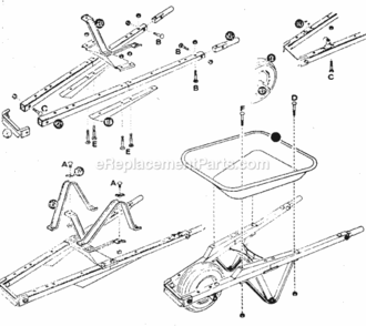 Part Location Diagram of 35-8 Craftsman Cross Brace