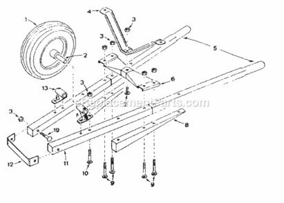 Part Location Diagram of 31-3 Craftsman Whl/Tire