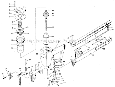 Tacker/T35-15 Diagram and Parts List for 18991  Craftsman Nailer