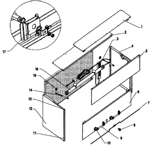 Box Assy Diagram and Parts List for 706385550  Craftsman Tool Stand & Cart