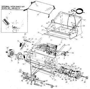 Replacement Parts Diagram and Parts List for 486240382  Craftsman Lawn Tractor