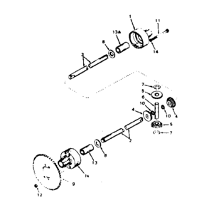 Replacement Parts Diagram and Parts List for 143100-015  Craftsman Lawn Tractor