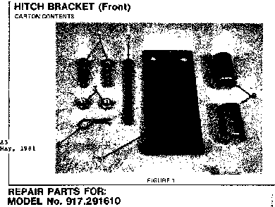 Replacement parts Diagram and Parts List for 917291610  Craftsman Lawn Tractor Accessories