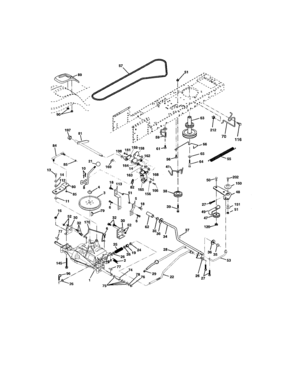 Ground Drive Diagram and Parts List for 917271750  Craftsman Lawn Tractor