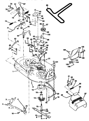Part Location Diagram of 158824 Craftsman Lawn mower bracket assembly