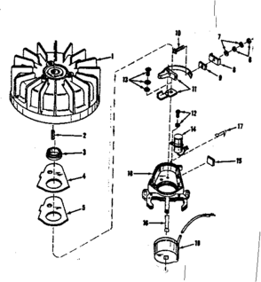 No. 27517 Magneto. Diagram and Parts List for 14343700  Craftsman Engine