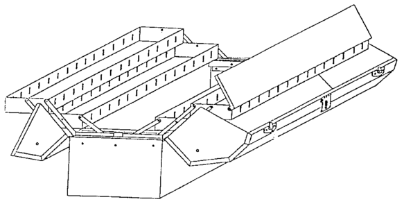 Replacement Parts Diagram and Parts List for 6536  Craftsman Tool Stand & Cart