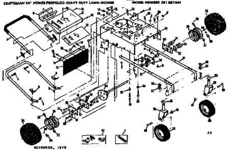 Decal Control Panel Diagram and Parts List for 131881441  Craftsman Lawn Mower