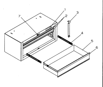 Chest Diagram and Parts List for 706598850  Craftsman Tool Stand & Cart