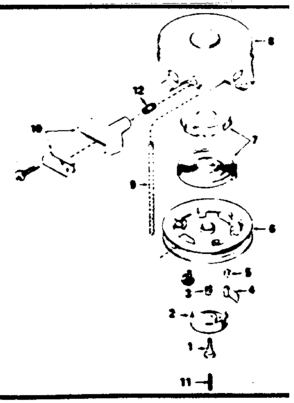 Rewind Starter No. 590420a Diagram and Parts List for 143364142  Craftsman Engine