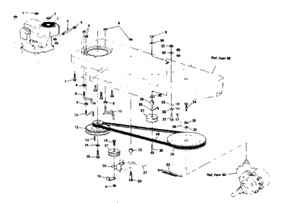 Engine Diagram and Parts List for 536963631  Craftsman Lawn Mower