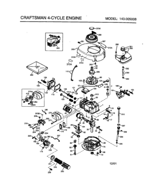 Part Location Diagram of 651030 Craftsman Lawn & garden equipment engine screw