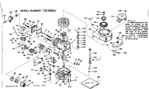 Part Location Diagram of 34121 Craftsman Muffler