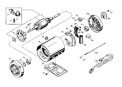 Part Location Diagram of 5539080 Craftsman Motor start capacitor