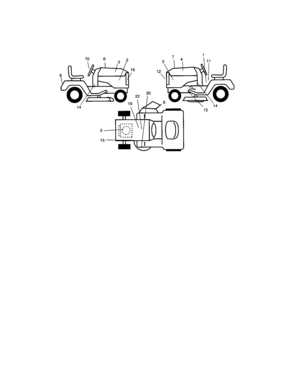 Decals Diagram and Parts List for 917273780  Craftsman Lawn Tractor