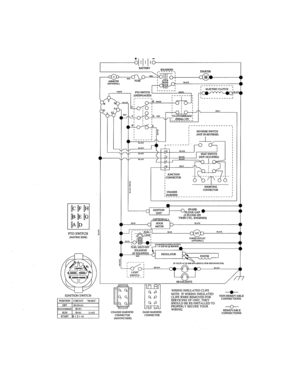 Schematic Diagram Diagram and Parts List for 917280084  Craftsman Lawn Tractor