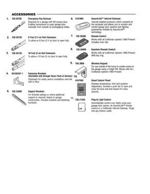 Part Location Diagram of 041A7920-2 Craftsman Garage Door Opener Hardware Bag