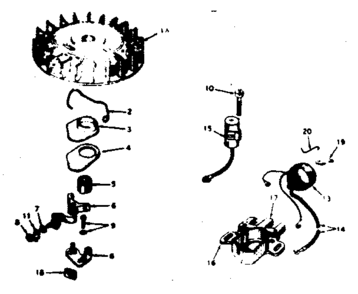 Unit Parts Diagram and Parts List for 143135112  Craftsman Engine