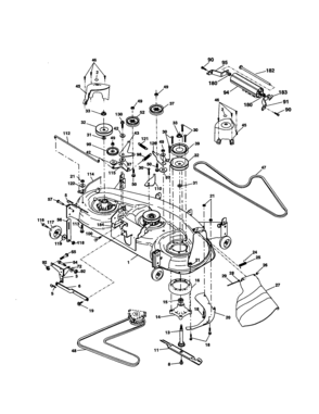 Mower Diagram and Parts List for 917277460  Craftsman Lawn Tractor
