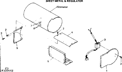 Sheet Metal & Regulator Diagram and Parts List for 580320642  Craftsman Engine