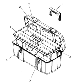 Cabinet Parts Diagram and Parts List for 70659918211-00  Craftsman Tool Stand & Cart