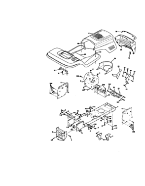 Chassis And Enclosures Diagram and Parts List for 917270815  Craftsman Lawn Tractor