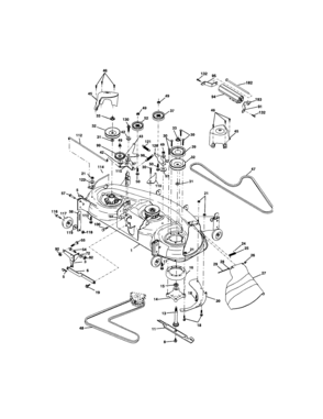 Part Location Diagram of 189993 Craftsman V-idler pulley