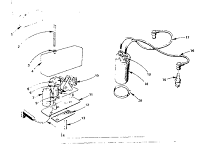 Ignition Group Diagram and Parts List for 739BF-MS2833E  Craftsman Engine