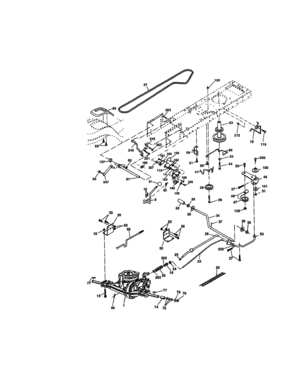 Ground Drive Diagram and Parts List for 917273402  Craftsman Lawn Tractor