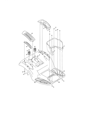 Fender Diagram and Parts List for 247204420  Craftsman Lawn Tractor