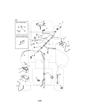 Electrical Diagram and Parts List for 917286340  Craftsman Lawn Tractor