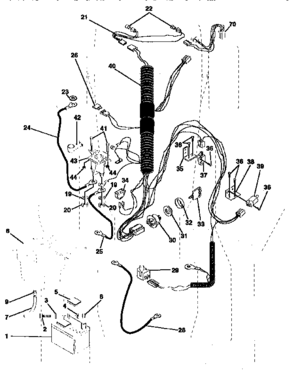Electrical Repair Parts Diagram and Parts List for 917257572  Craftsman Lawn Tractor