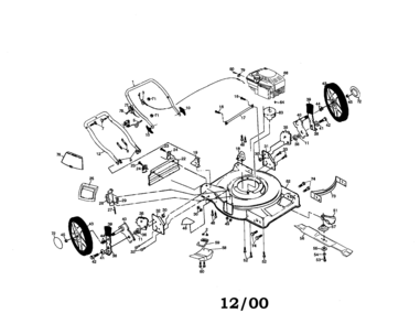 Lawn Mower Diagram and Parts List for 917378070  Craftsman Lawn Mower