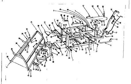 Replacement Parts Diagram and Parts List for 91760653  Craftsman Lawn Tractor
