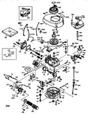 Engine 143.985006 Diagram and Parts List for 143985006  Craftsman Engine