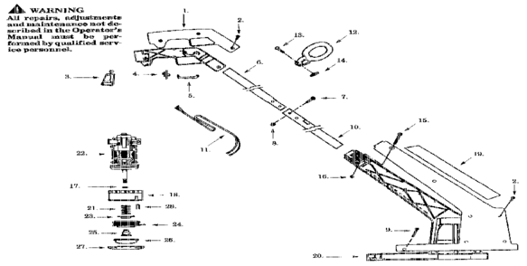 Replacement Parts Diagram and Parts List for 358799030  Craftsman Trimmer