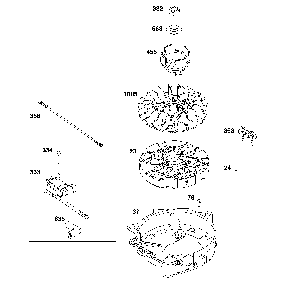 Flywheel/ignition/starter Diagram and Parts List for CMXGWAS021022  Craftsman Pressure Washer