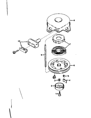 Rewind Starter No. 590420 Diagram and Parts List for 143561132  Craftsman Engine
