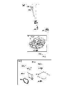 Crankcase cover/sump/lubrication Diagram and Parts List for CMXGMAM1125501  Craftsman Lawn Mower