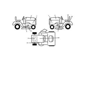Decals Diagram and Parts List for 917286010  Craftsman Lawn Tractor