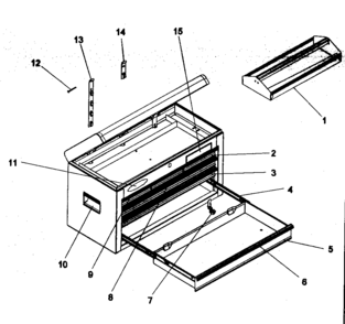 Part Location Diagram of M12422A6 Craftsman Insert