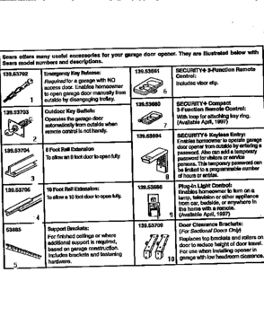 Part Location Diagram of 139.53681 Craftsman Garage door opener universal remote control