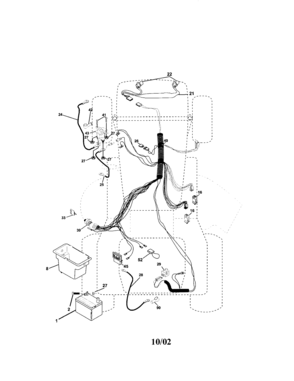 Electrical Diagram and Parts List for 917272660  Craftsman Lawn Tractor