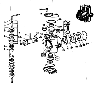 Pump 5271546 Diagram and Parts List for 471446070  Craftsman Pressure Washer