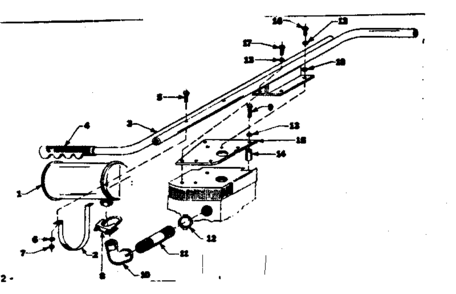 Muffler Assembly Diagram and Parts List for 580321840  Craftsman Engine