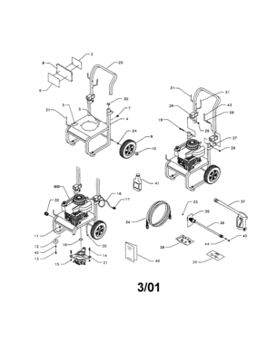Part Location Diagram of B1779 Generac HINGE