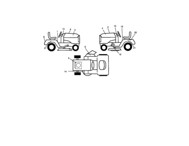 Decals Diagram and Parts List for 917270731  Craftsman Lawn Tractor