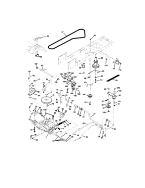 Ground Drive Diagram and Parts List for 917271651  Craftsman Lawn Tractor