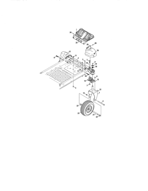 Wheel Assembly Diagram and Parts List for 247204100  Craftsman Engine